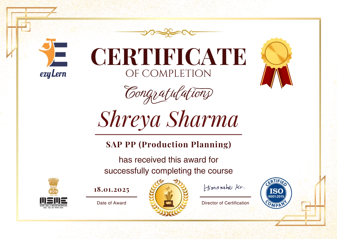 certificate