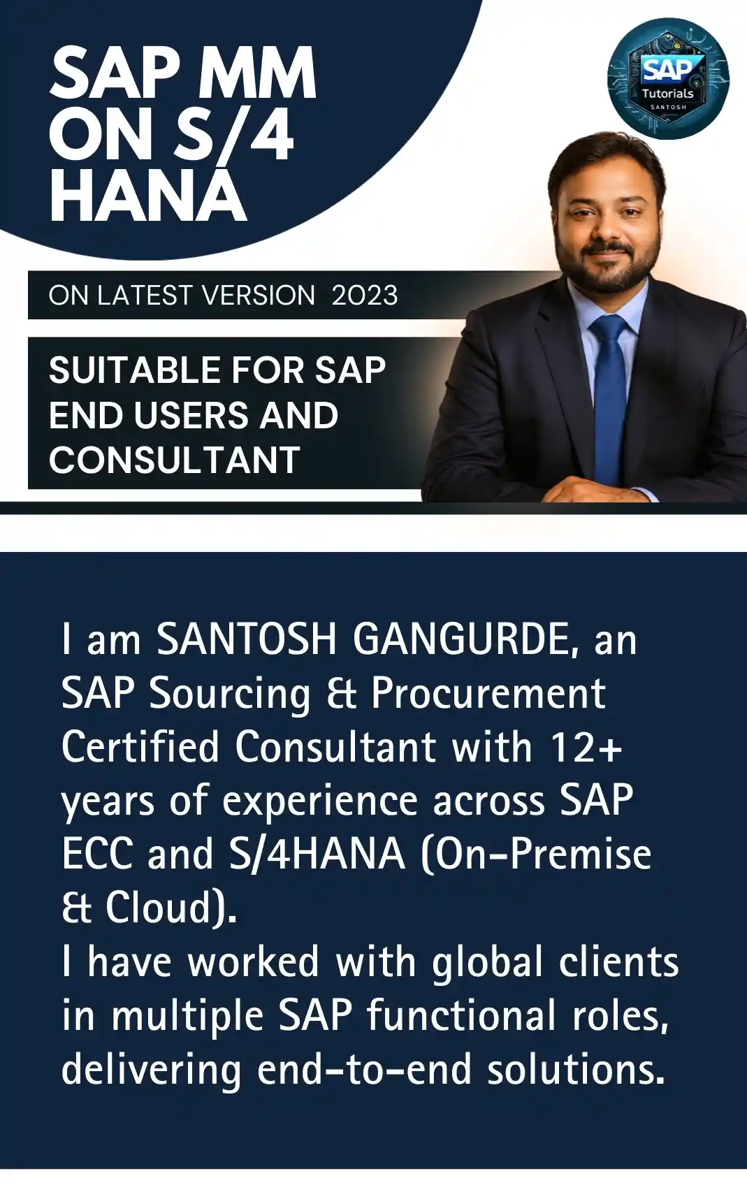 Promotional Banner for SAP MM Course by SAP MM Course by Santosh Gangurde